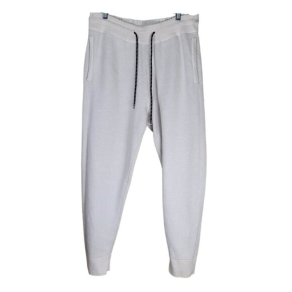 Boss Hugo Boss Wool Cotton Blend Joggers Mens Cream Sweatpants Sz XL